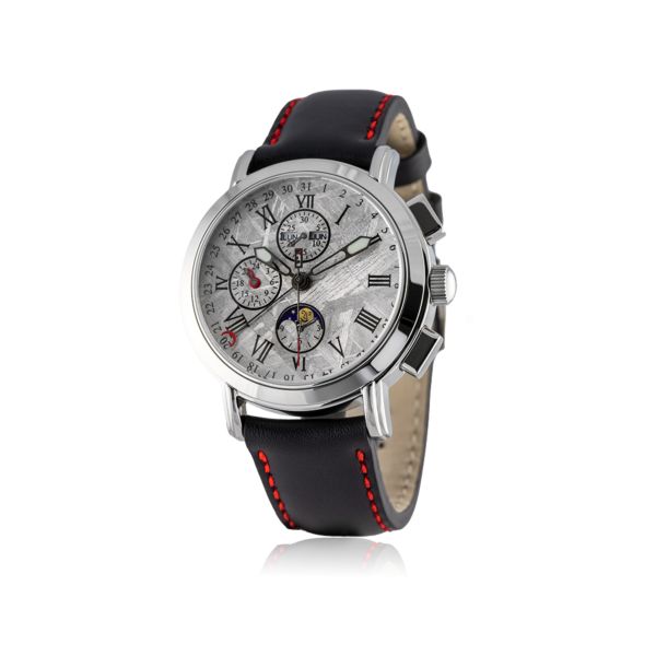 Chronographenuhr 44mm mit Meteoriten-Zifferblatt