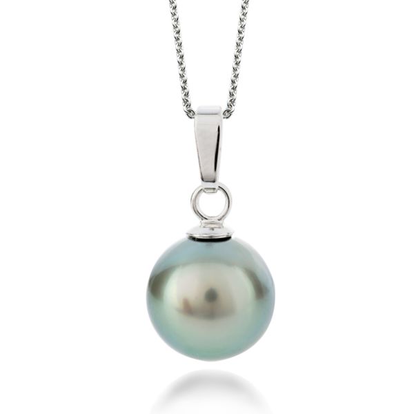 Tahitian pearl pendant white gold