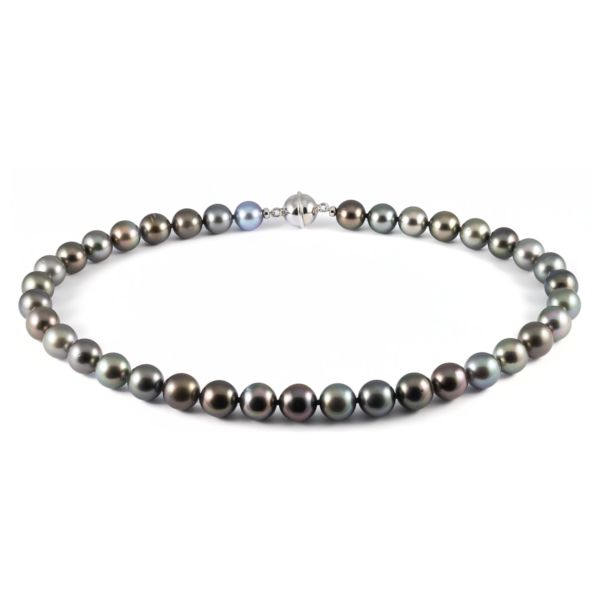 Tahitian pearl necklace 37 pearls 47 cm length