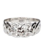 Gipsy Ring mit ein Diamant 1.75ct