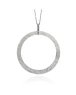 Pendentif météorite Créole et diamants