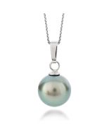 Tahitian pearl pendant white gold 