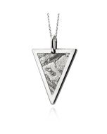 Pendentif météorite triangle équilatéral