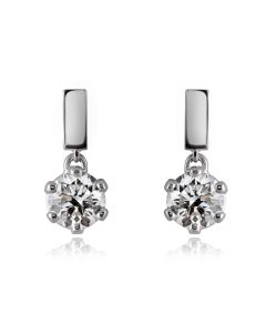 Diamond pendant earrings 1,00ct
