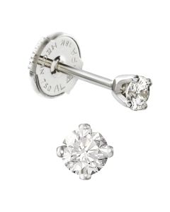 Clous d'oreilles diamants 4 griffes