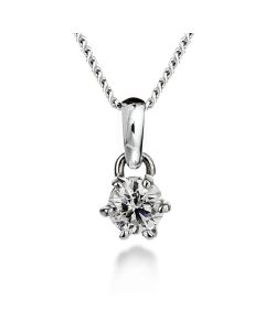 Pendentif diamant 6 griffes 1,00ct H SI1