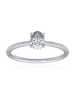 Diamond Oval engagement ring