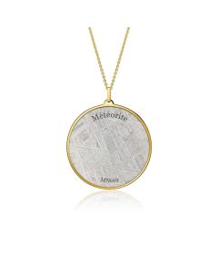 Meteorite Aeon pendant in yellow gold 44mm