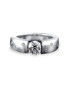 Bague Solitaire Diamants 1.00ct Lune B