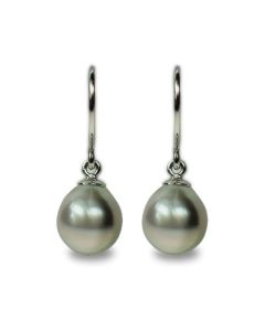 Tahitian pearls earrings white gold