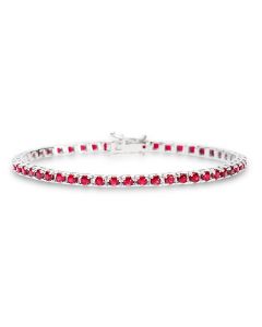 Ruby Tennis bracelet 4.22ct 