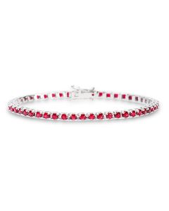 Bracelet Tennis rivière de rubis 4.22ct