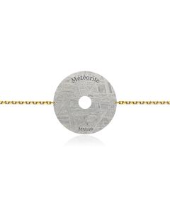 Constellation meteorite bracelet yellow gold