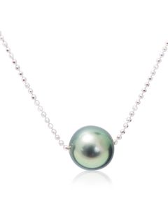 Tahitian pearl pendant white gold 