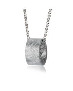 Round meteorite pendant