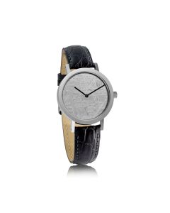 Women's watch with meteorite dial