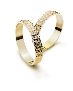 Wedding ring yellow gold 4.0mm T