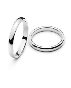 Wedding ring white gold 3.0mm R