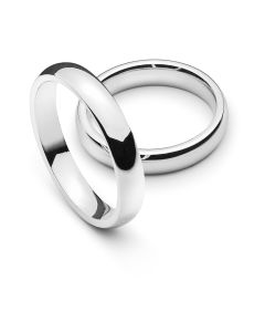 Wedding ring white gold 4.0mm R