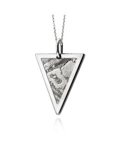 Meteorite triangle Isocele pendant