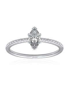 Diamant Solitär Ring Marquise