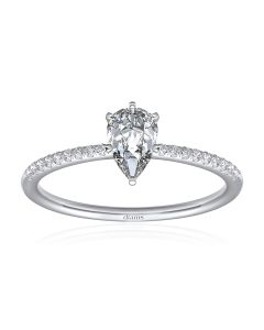 Diamond Pear engagement ring
