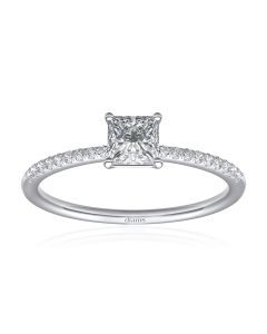 Diamond Princesse engagement ring