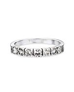 Halballianz Ringe mit 7 Diamanten 0.70ct Weißgold