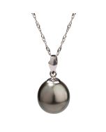 Tahitian pearl pendant white gold