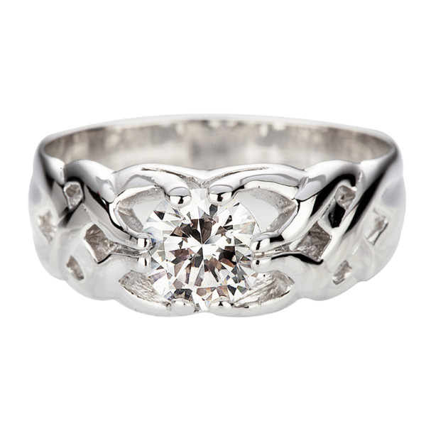 Gipsy Ring mit ein Diamant 1.75ct