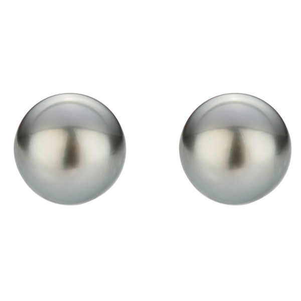 Tahitian Pearl earrings white gold 