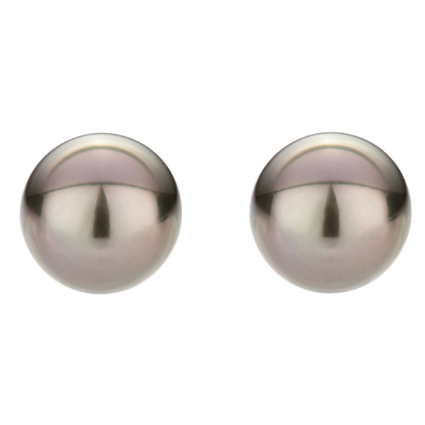 Tahitian Pearl earrings white gold 