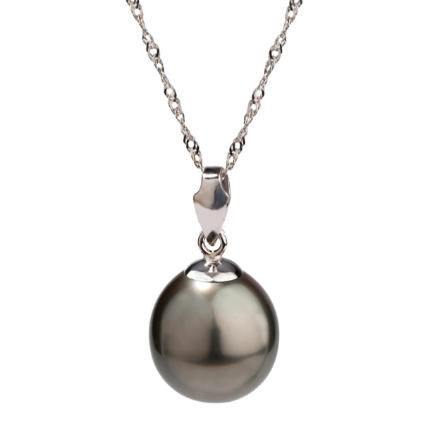 Tahitian pearl pendant white gold