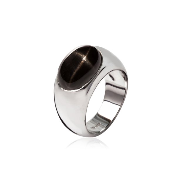 Bague diopside étoilée