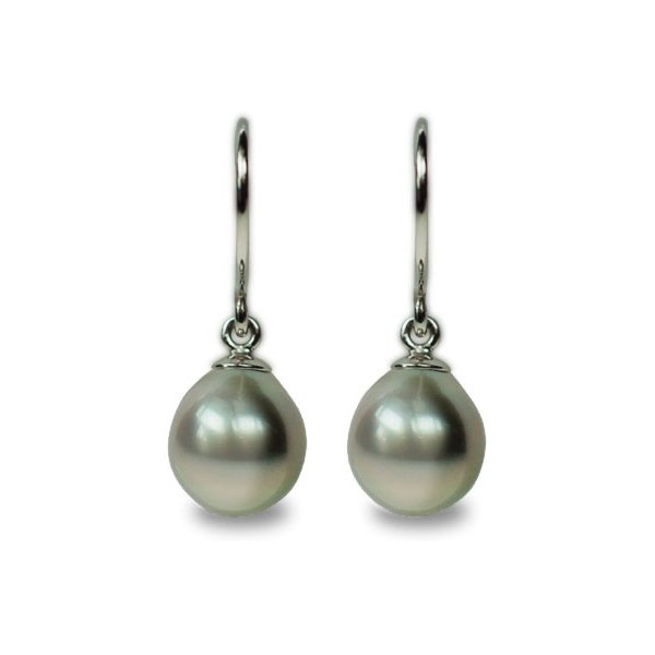 Tahitian pearls earrings white gold