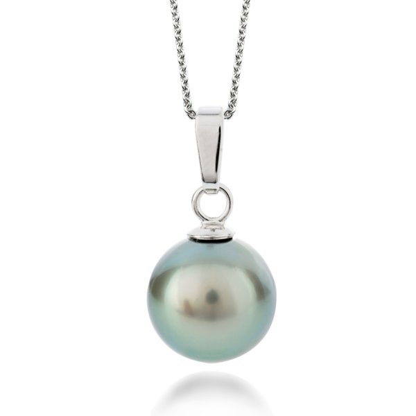 Tahitian pearl pendant white gold 