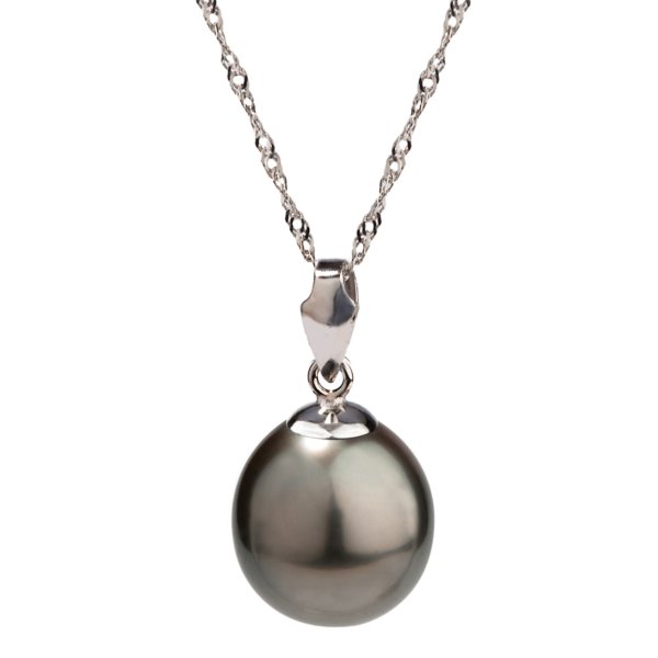 Tahitian pearl pendant white gold