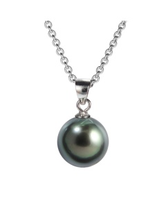 Pendentif perle noire de Tahiti argent 