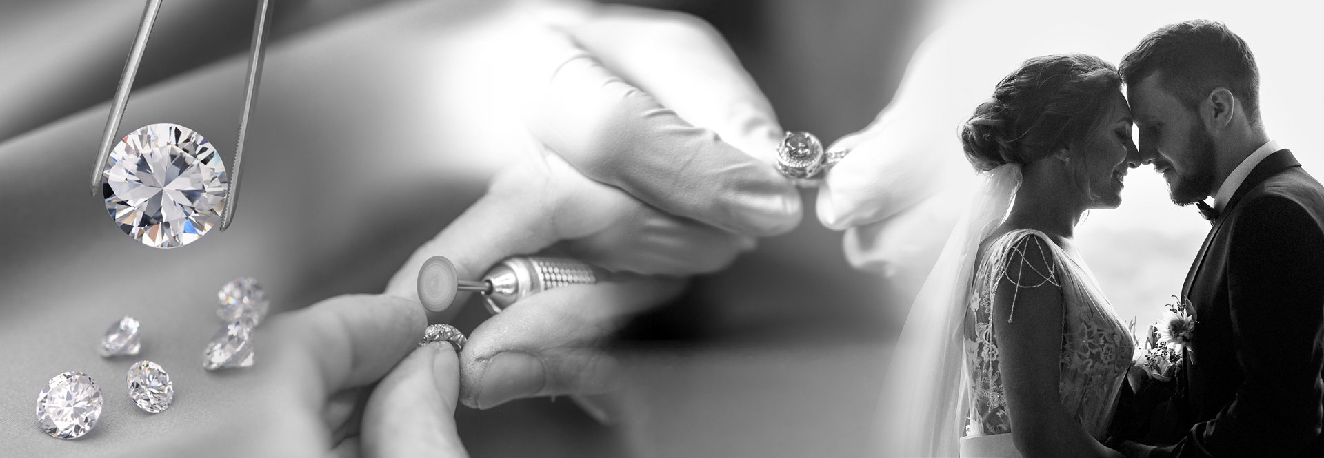 GIA-certified brilliant diamond set in an 18k white gold ring