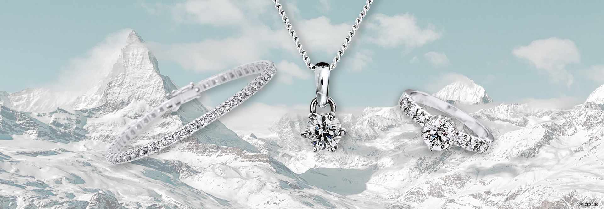 GIA-certified brilliant diamond set in an 18k white gold ring